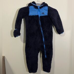 SNOZU Blue Kids One Piece Fleece Snow Suit